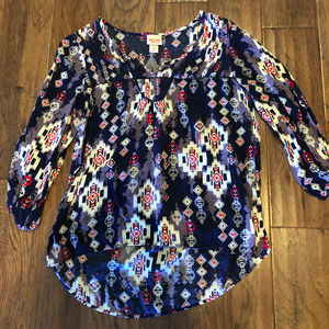 Patterned Blouse, Size S